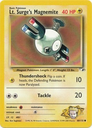 Gym Heroes - 080/132 - Lt. Surge's Magnemite