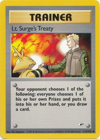 Gym Heroes - 112/132 - Lt. Surge's Treaty