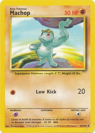 Base Set - 052/102 - Machop