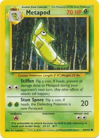 Base Set - 054/102 - Metapod