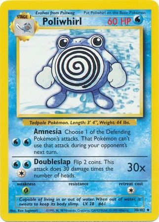 Base Set - 038/102 - Poliwhirl