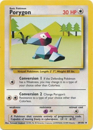 Base Set - 039/102 - Porygon