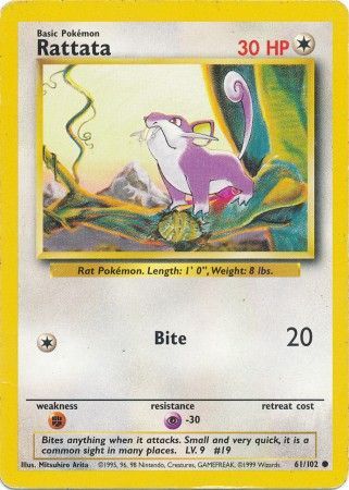 Base Set - 061/102 - Rattata