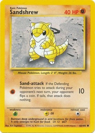 Base Set - 062/102 - Sandshrew