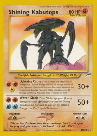 Neo Destiny - 108/105 - Shining Kabutops - Holo