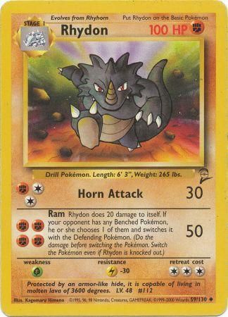 Base Set 2 - 059/130 - Rhydon