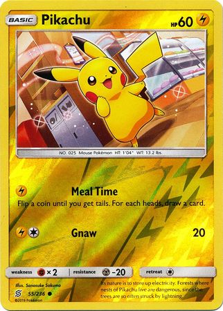 Unified Minds - 055/236 - Pikachu - Reverse Holo