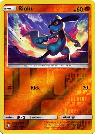 Unified Minds - 116/236 - Riolu - Reverse Holo