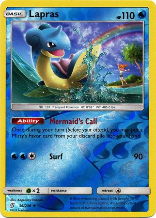 Unified Minds - 036/236 - Lapras - Reverse Holo