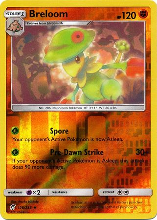 Unified Minds - 108/236 - Breloom - Reverse Holo