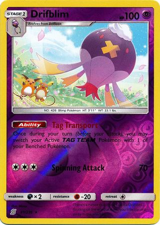 Unified Minds - 081/236 - Drifblim - Reverse Holo