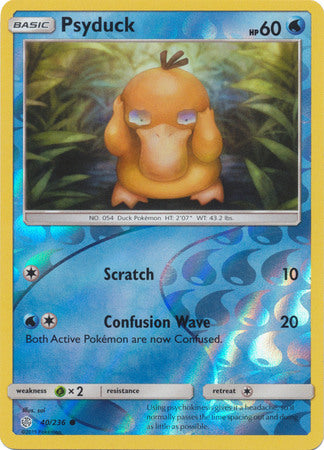 Cosmic Eclipse - 040/236 - Psyduck - Reverse Holo