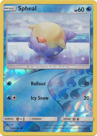 Cosmic Eclipse - 049/236 - Spheal - Reverse Holo