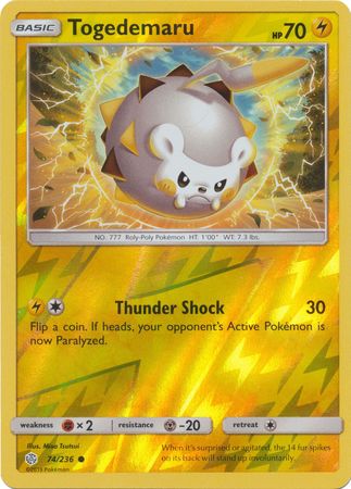 Cosmic Eclipse - 074/236 - Togedemaru - Reverse Holo