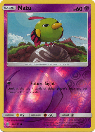 Cosmic Eclipse - 078/236 - Natu - Reverse Holo