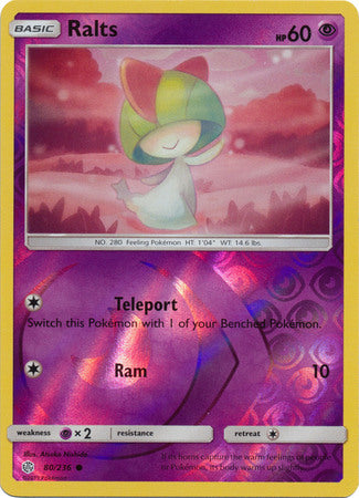 Cosmic Eclipse - 080/236 - Ralts - Reverse Holo