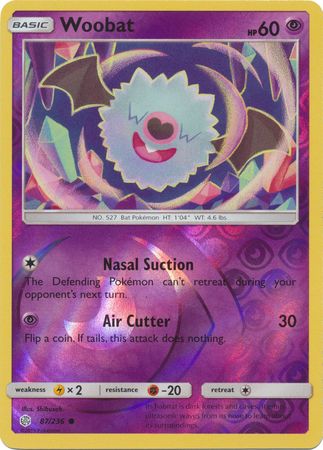 Cosmic Eclipse - 087/236 - Woobat - Reverse Holo