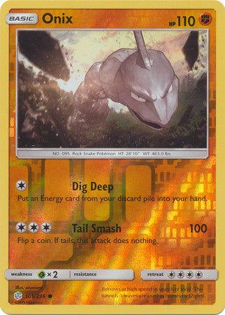 Cosmic Eclipse - 105/236 - Onix - Reverse Holo