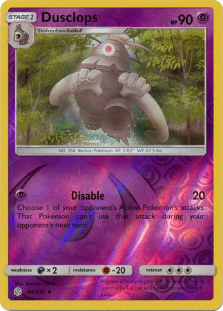 Cosmic Eclipse - 084/236 - Dusclops - Reverse Holo