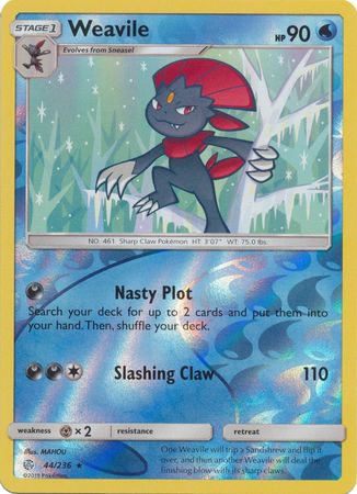 Cosmic Eclipse - 044/236 - Weavile - Reverse Holo