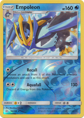 Cosmic Eclipse - 056/236 - Empoleon - Reverse Holo