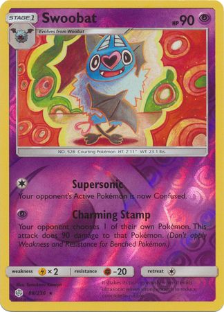 Cosmic Eclipse - 088/236 - Swoobat - Reverse Holo