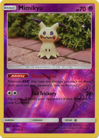 Cosmic Eclipse - 097/236 - Mimikyu - Reverse Holo