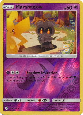 Cosmic Eclipse - 103/236 - Marshadow - Reverse Holo