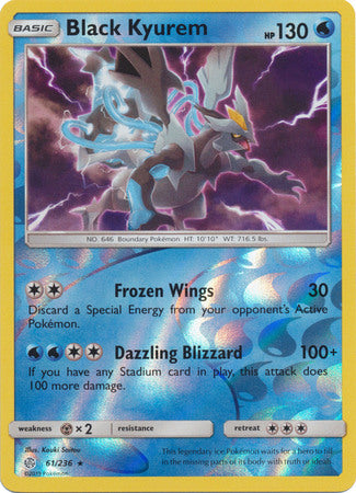 Cosmic Eclipse - 061/236 - Black Kyurem - Reverse Holo