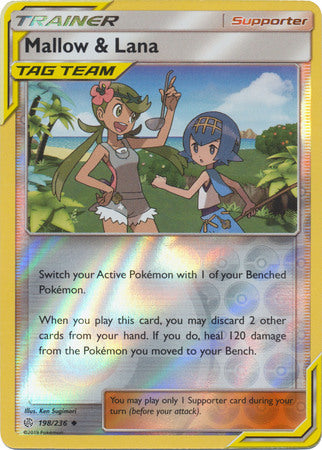 pokemon card mallow Cosmic Eclipse - 198/236 - Mallow & Lana (Tag Team)