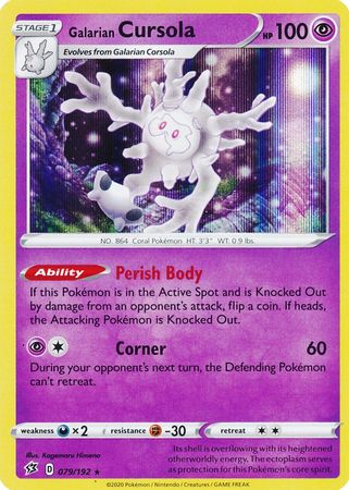 Rebel Clash - 079/192 - Galarian Cursola - Holo