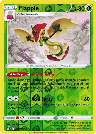 Rebel Clash - 022/192 - Flapple - Reverse Holo