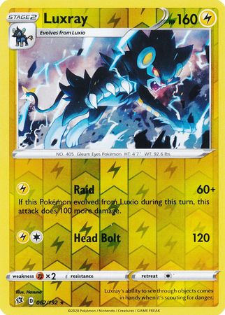 Rebel Clash - 062/192 - Luxray - Reverse Holo