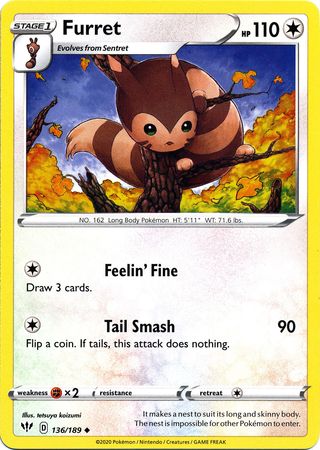 Darkness Ablaze - 136/189 - Furret