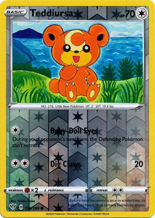 Darkness Ablaze - 138/189 - Teddiursa - Reverse Holo
