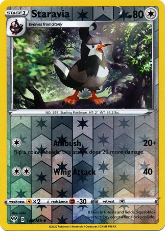 Darkness Ablaze - 146/189 - Staravia - Reverse Holo