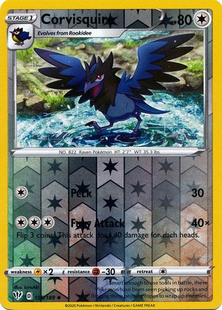 Darkness Ablaze - 155/189 - Corvisquire - Reverse Holo