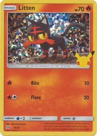 McDonald's 25th Anniversary - 15/25 - Litten - Holo