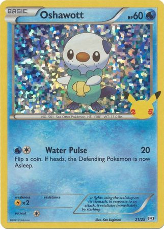 McDonald's 25th Anniversary - 21/25 - Oshawott - Holo