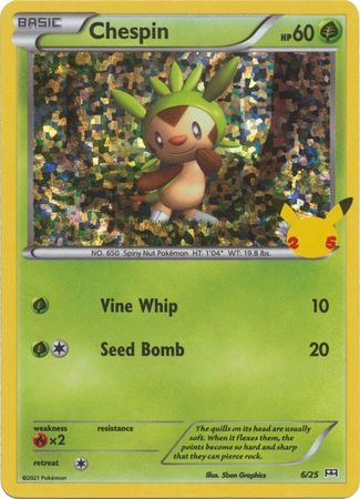 McDonald's 25th Anniversary - 06/25 - Chespin - Holo