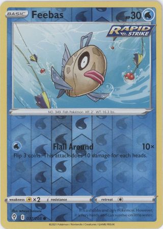 Evolving Skies - 037/203 - Feebas - Reverse Holo