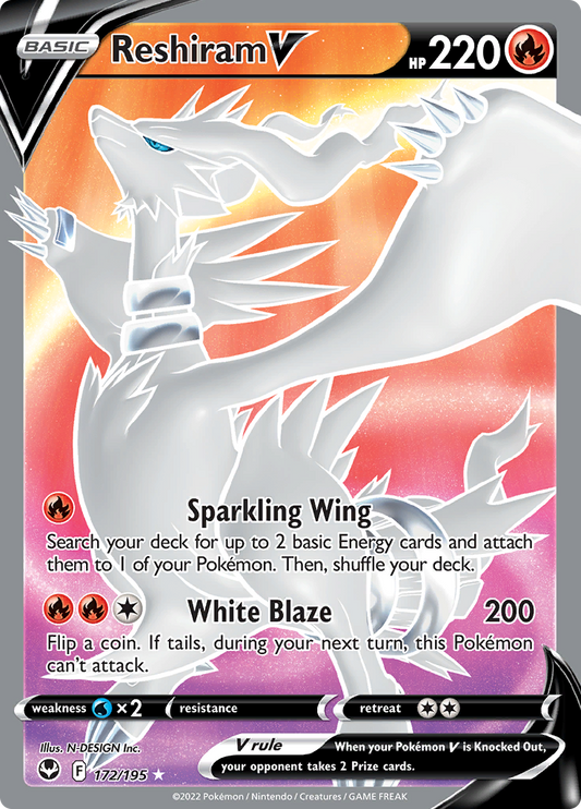 Silver Tempest - 172/195 - Reshiram V