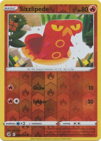 Fusion Strike - 046/264 - Sizzlipede - Reverse Holo