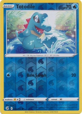 Fusion Strike - 055/264 - Totodile - Reverse Holo