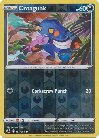 Fusion Strike - 165/264 - Croagunk - Reverse Holo