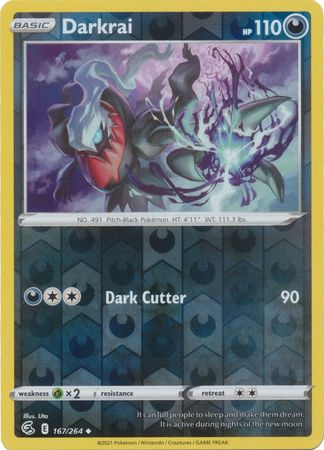 Fusion Strike - 167/264 - Darkrai - Reverse Holo