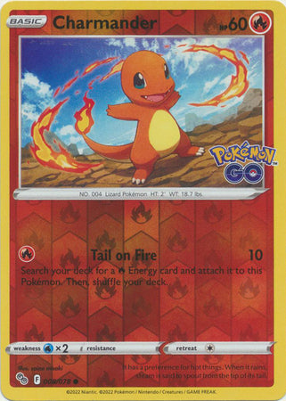 Pokémon GO - 008/078 - Charmander - Reverse Holo