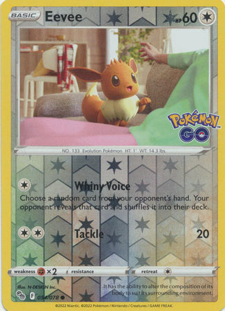 Pokémon GO - 054/078 - Eevee - Reverse Holo