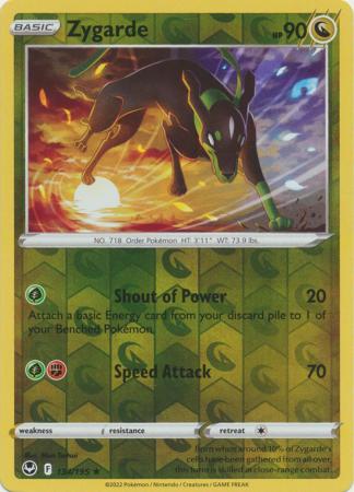Silver Tempest - 134/195 - Zygarde - Reverse Holo