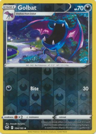 Silver Tempest - 104/195 - Golbat - Reverse Holo